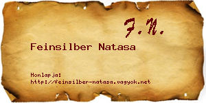 Feinsilber Natasa névjegykártya